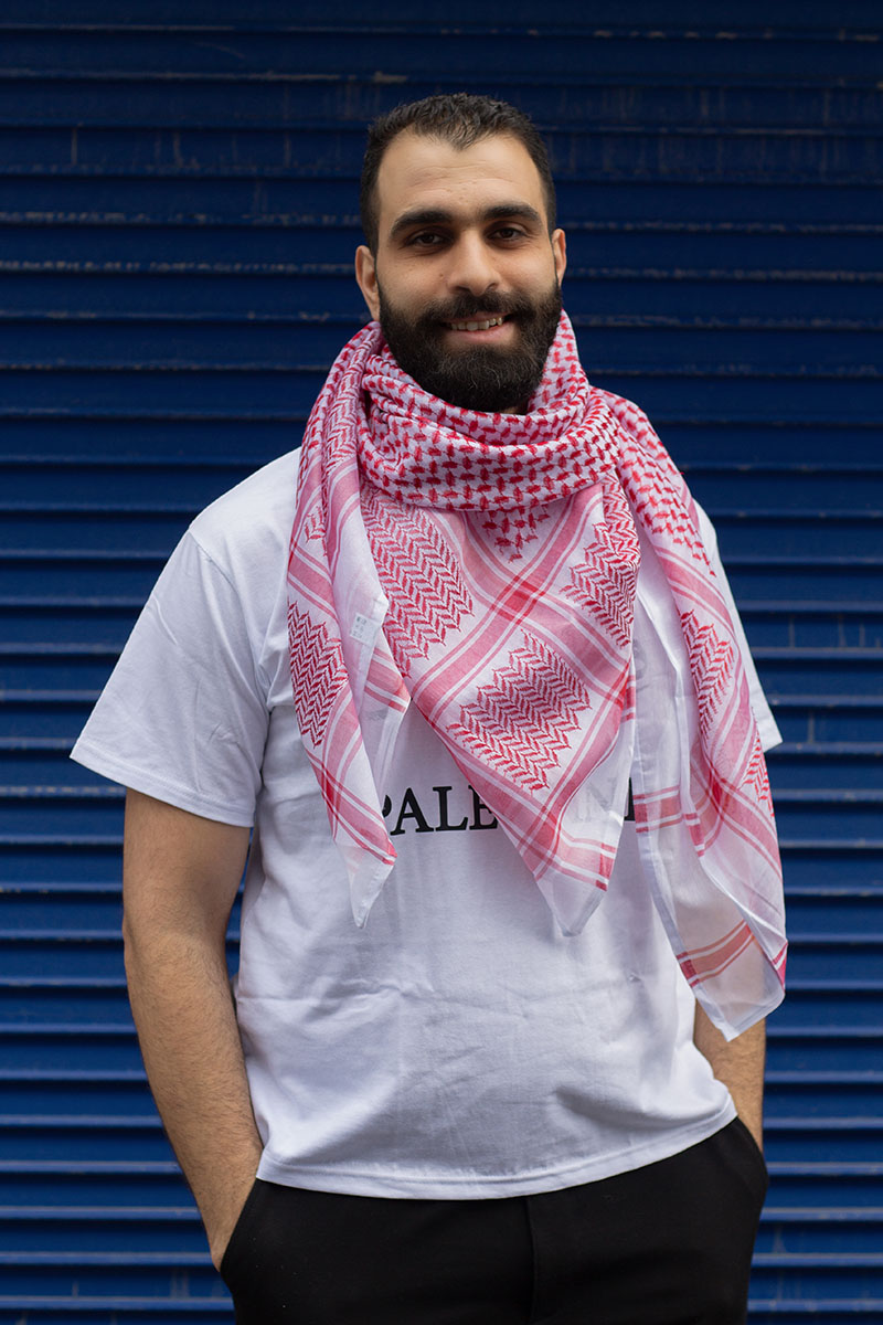 Palestinian Kuffiya Red