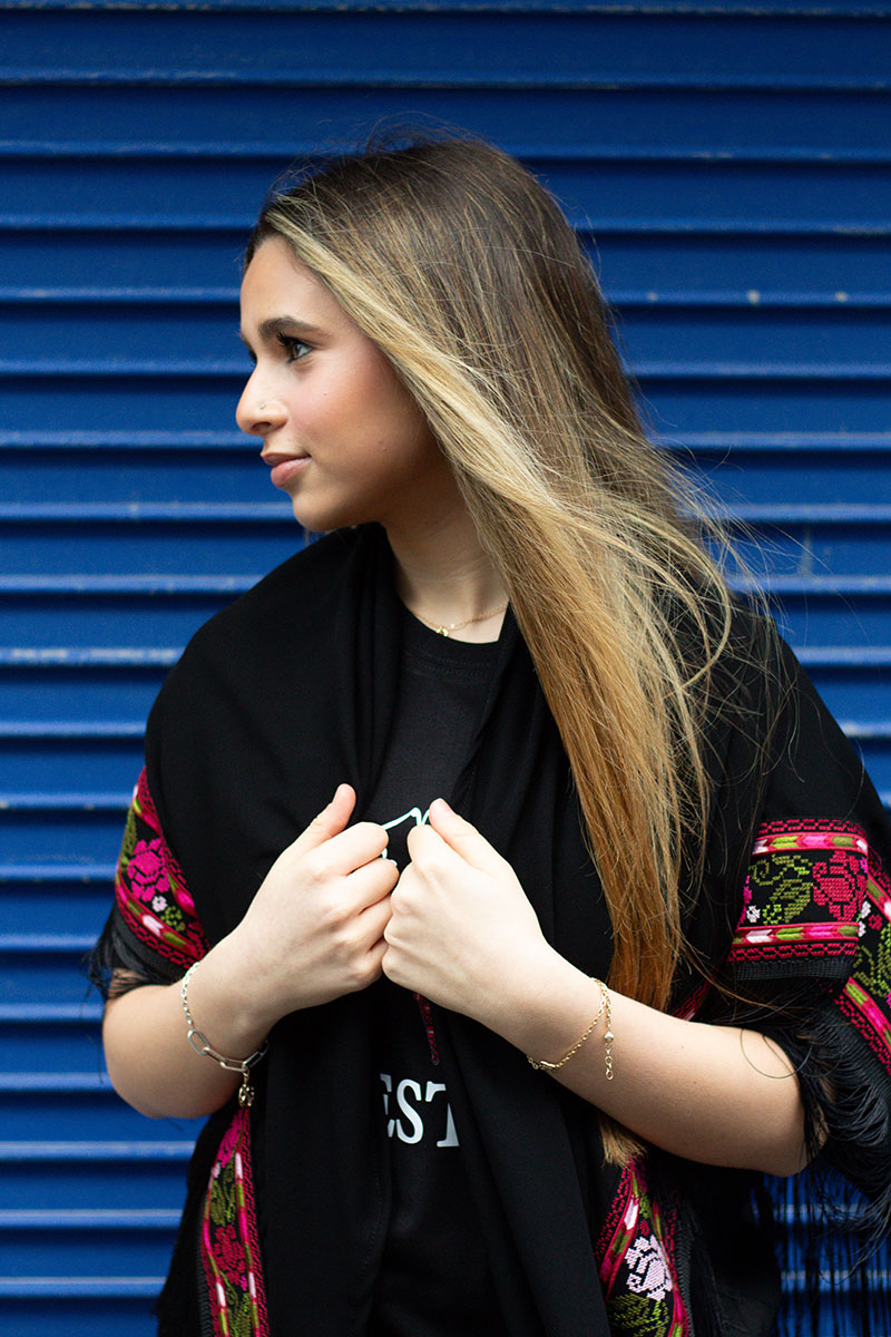 Palestine Floral Shawl